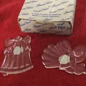 Princess House Lead crystal ornaments